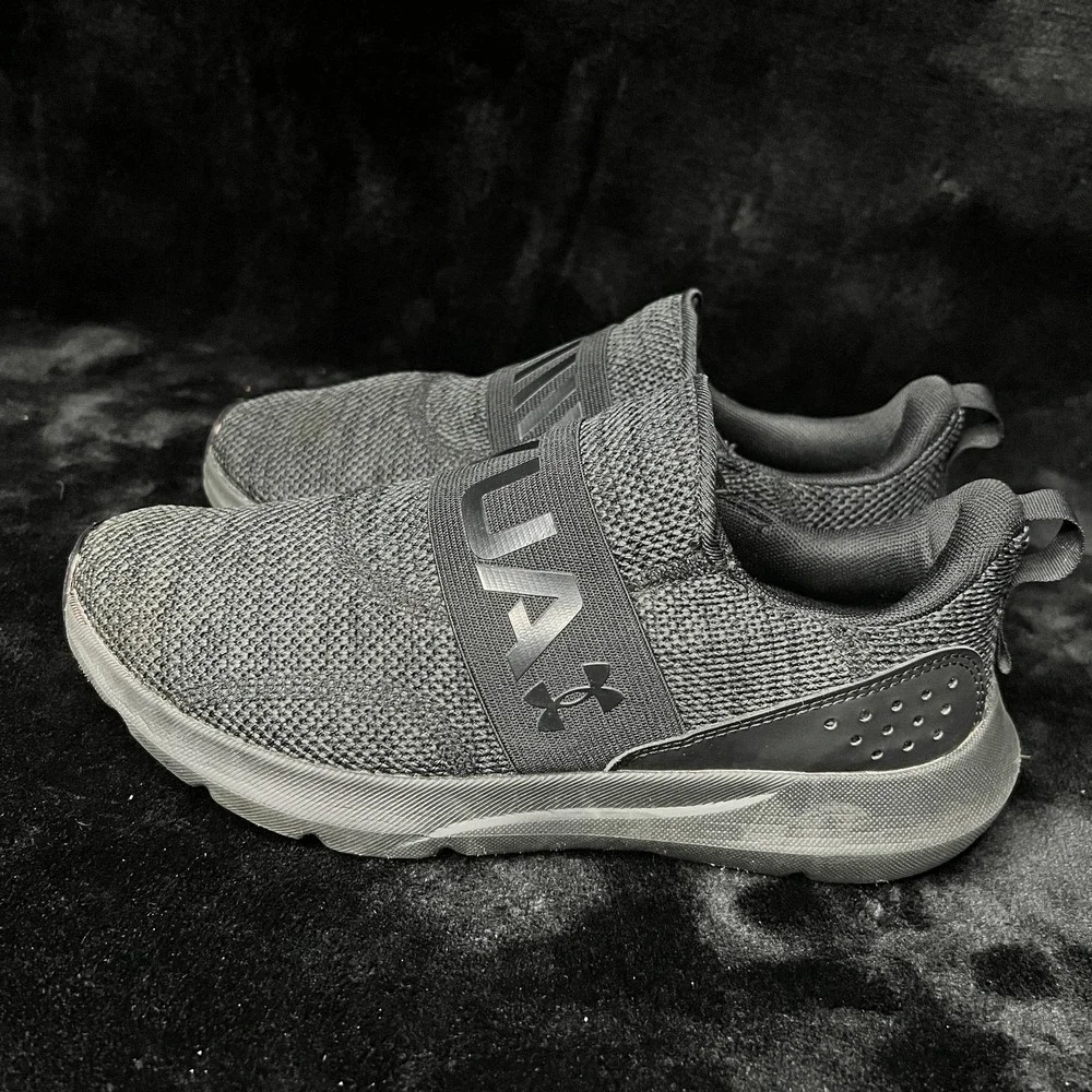 Under Armour Surge 3 Slip 3026507-002 Womens 9 Running Shoes Black Mesh Sneaker‎